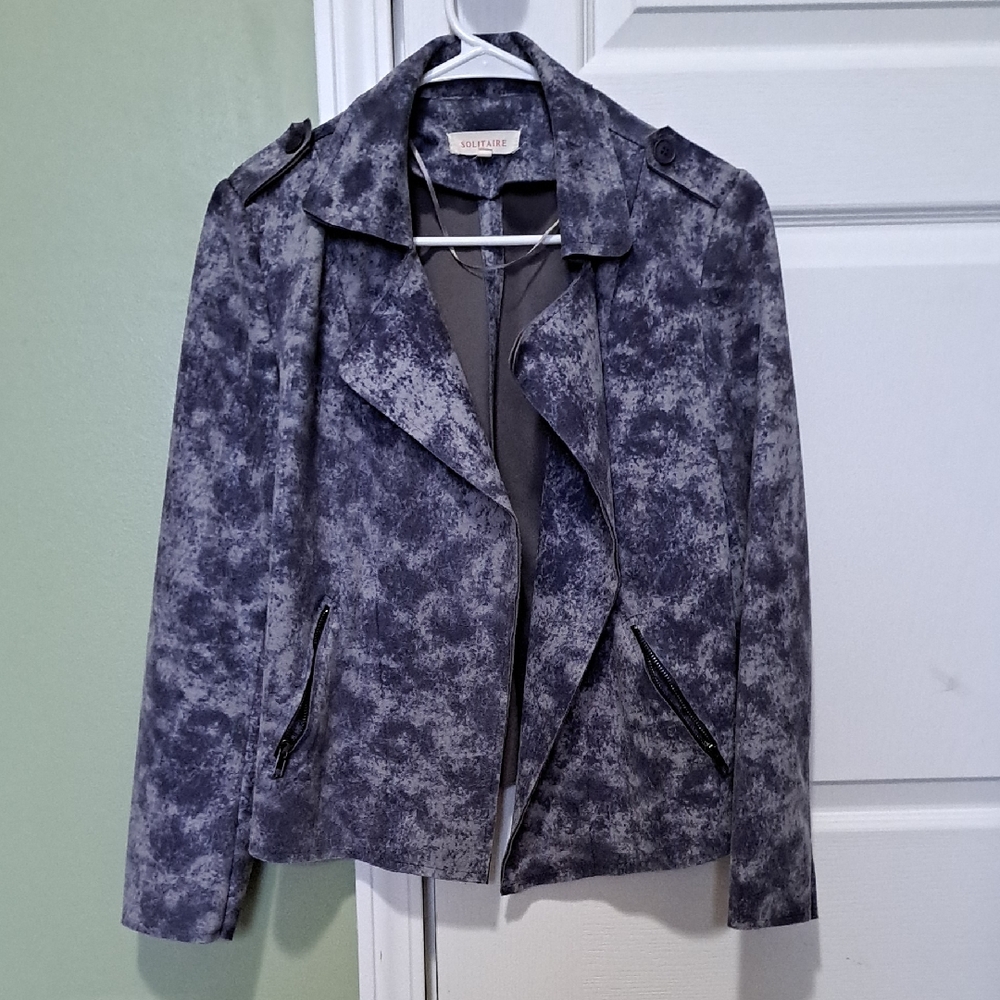 Solitaire Blotchie Blue Women's Blazer